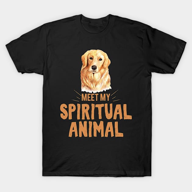 Meet my spiritual Animal Hund T-Shirt by schuhboutique-finke